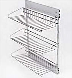 Выдвижная полка для обуви, с шариковыми направляющими бокового крепления